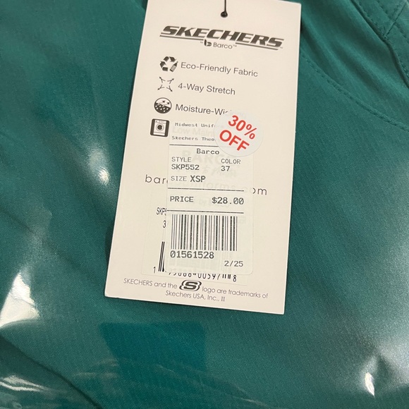 NWT Sketchers Hunter Green Jogger Scrub Pants Multi Sizes - Picture 7 of 13